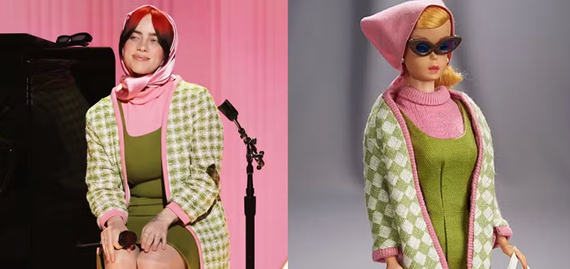 Billie Eilish usa look inspirado em Barbie no Grammy 2024 | RÁDIO
